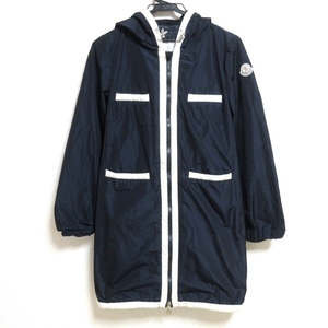 モンクレール MONCLER サイズ00 XS COUDER ダークネイビー×アイボリー レディース 長袖/ジップアップ/春/秋 コート