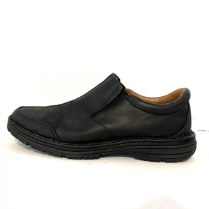 コールハーン COLE HAAN スリッポン - レザー×化学繊維 黒 メンズ NIKE AIR 靴
