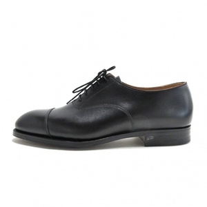 クロケットジョーンズ Crockett&Jones シューズ 7 1/2E - レザー 黒 メンズ レースアップ 靴