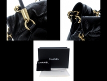 シャネル CHANEL ショルダーバッグ AS3980 CHANEL 22 シャイニークランプル カーフスキン 黒 レディース 美品 バッグ_画像9