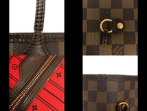 ルイヴィトン LOUIS VUITTON トートバッグ N51105 ネヴァーフルMM ダミエ・キャンバス エベヌ AR3068 バッグ ダミエ_画像10