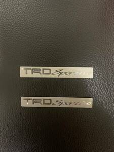 TRD エンブレム　2枚　中古品