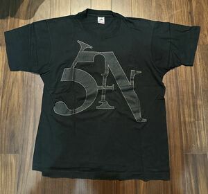 希少 両面プリント 90s Nine Inch Nails ナインインチネイルズSIN Logo 半袖Tシャツ バンド Tシャツ ヴィンテージ 古着 黒 sizeL フルーツ