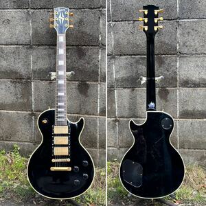 Burny LP custom3PU バーニーレスポールカスタム黒　3PU仕様　純正ハードケース付き