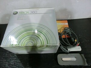 T【N4-40】【100サイズ】マイクロソフト XBOX360 CONSOLE HDD・外箱・AVケーブル・電源アダプタ/ジャンク扱い/※汚れ有