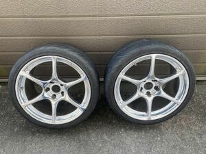 T[3.-12][2 box ]* wheel 2 pcs set /18 -inch 9J+30 2 ps / plating wheel / car parts /* gully scratch, dirt, rust, dent equipped 