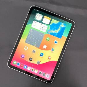 【中古 超美品】SIMフリー iPad 第10世代 64GB Wi-Fi+Cellularモデル シルバー MQ6J3J/A バッテリー最大容量100% au版