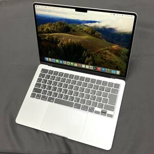 【中古 超美品】MacBook Air 13インチ M3(8コアCPU/8コアGPU) 8GB/256GB シルバー MRXQ3J/A バッテリー最大容量100% 2024年モデル