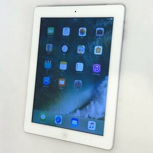 【中古】au iPad（第4世代） Wi-Fi+Cellular 32GB ホワイト MD526J/A Apple
