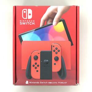 【中古美品】Nintendo Switch 本体 (有機ELモデル) HEG-S-RAAAA マリオレッド