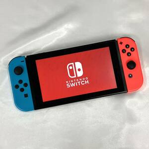 [ used ] nintendo Nintendo Switch neon red / neon blue HAD-S-KABAA battery strengthening version 