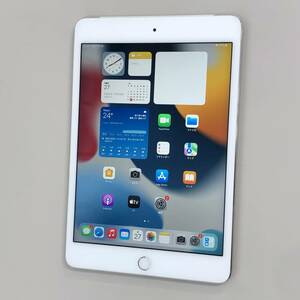 【中古/ジャンク】SIMフリー iPad mini4 Cellular 32GB シルバー MNWF2J/A ≪au版(SIMロック解除済み) 判定○≫