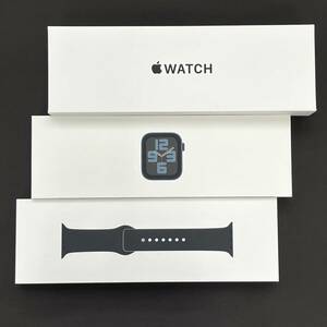 [ new goods unused / with translation ]Apple Watch SE no. 2 generation 40mm GPS model midnight aluminium case / midnight sport band S/M MR9X3J/A