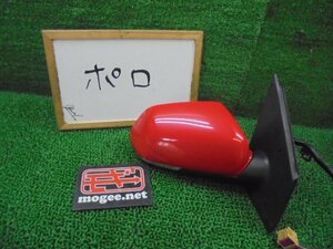 9ER2616CA6 ) フォルクスワーゲン クロスポロ ABA-9NBTS 2008年 純正 ウィンカー付電格サイドドアミラー右　602857502CE9B9