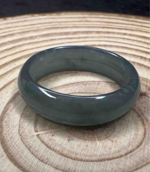天然の美しい氷種エメラルド指輪リング