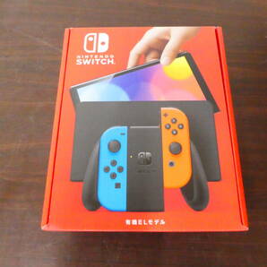 ☆ ニンテンドースイッチ 有機ELモデル Joy-Con(L) ネオンブルー(R) ネオンレッド HEG-S-KABAA 未使用品 1円スタート ☆の画像1