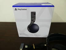 ☆ SONY PULSE 3D Wireless Headset ワイヤレスヘッドセット PS5 グレーカモフラージュ 1円スタート ☆_画像3