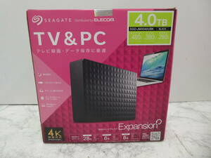 * нераспечатанный ELECOM Elecom установленный снаружи жесткий диск Expansion 4.0TB SGD-JMX040UBK TV&PC видеозапись 4k соответствует установленный снаружи HDD 1 иен старт *