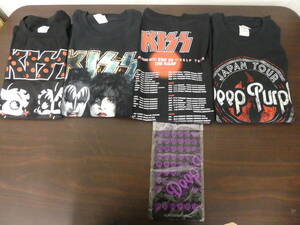 ☆ キッス KISS DEEP PURPLE ディープパープル betty boop ベティブープ Tシャツ ハンカチ など 5点 おまとめ １円スタート ☆