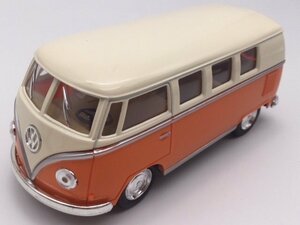 1台売り オレンジ 1/32 ワーゲンバス アイボリートップ TYPE2 コンビ アーリーバス 1962 ミニカー フォルクスワーゲン VW