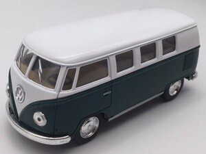 1台売り メタリックグリーン 1/32 ワーゲンバス ホワイトトップ TYPE2 コンビ アーリーバス 1962 ミニカー フォルクスワーゲン VW