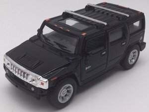 1台売り 黒 1/40 ハマー H2 SUV 2008 Hummer ミニカー 新品 プルバック