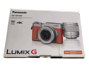 美品！　Panasonic パナソニック　LUMIX DC-GF10 W-D ダブルレンズキット デジタルカメラ オレンジ