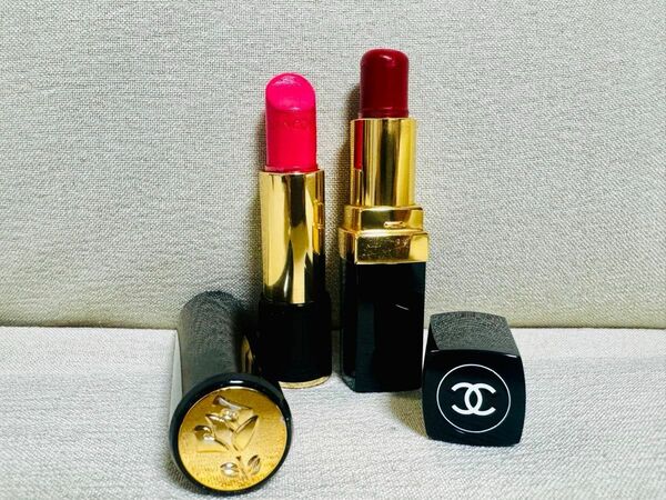 ランコム 口紅 ラプソリュルージュ C377 ピンク系 CHANEL シャネル ハイドラベース ニューヨークレッド 赤系