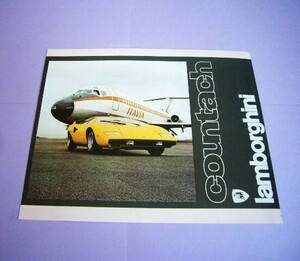 カウンタック LP400 カタログ 復刻版 8ページ 欧州版 ランボルギーニ