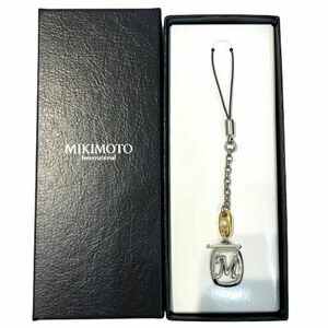 [MIKIMOTO/ Mikimoto ] жемчуг / жемчуг [M] Logo ремешок для мобильного телефона [ с ящиком ]*46457