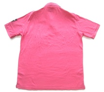 美品!!カンタベリー CANTERBURY*ロゴ刺繍＆ロゴワッペン付き 半袖ラガーシャツ 3L ピンク_画像9