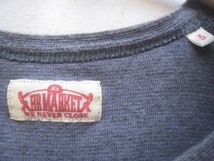 美品日本製!!ハリウッドランチマーケット H.R.MARKET ハリラン*Hロゴ刺繍 長袖ストレッチフライスTシャツ 3 L 淡い紫 パープル 聖林公司_画像3