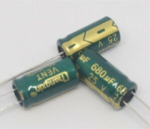 680uf 680μF 25V 105*C 8×16 electrolytic capacitor 3 piece collection 1 set 