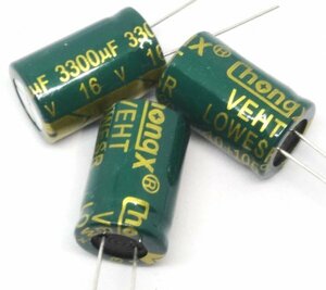 3300uf 3300μF 16V 105*C13×20 electrolytic capacitor 3 piece collection set 