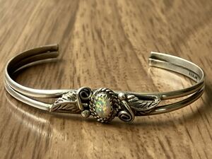  Indian jewelry bangle silver 925 Navajo group bracele opal SILVER NAVAJOneitib silver made 