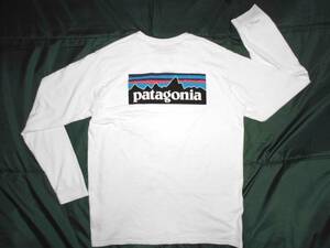 良品●patagonia パタゴニア P-6 Logo P-6 ロゴ ロングスリーブ シャツ L