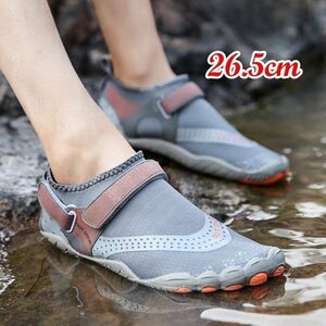  marine shoes water land both for water shoes beach shoes aqua shoes men's lady's Surf boots gray 26.5cm