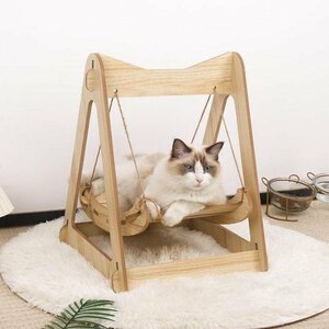 揺り椅子 猫用品 小型ペット用の二層式防転倒スイング吊りベッド ペット用吊りベッド