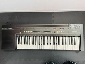 CASIO CT-805 キーボード カシオトーン 電子ピアノ ロムパック RO-554 非売品 当時物 現状品 希少品 レトロ 音楽 楽器 音出しOK