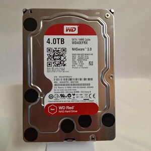 ①WD HDD WD Red 4.0TB 3.5インチ SATA CrystalDiskInfo正常動作確認済