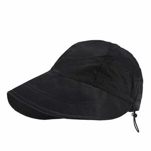 帽子 レディース つば広 ブラック キャップ uv つば広帽子 紫外線