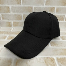 キャップ ブラック 帽子 つば長 メンズ レディース UVカット 日除け 黒色_画像5