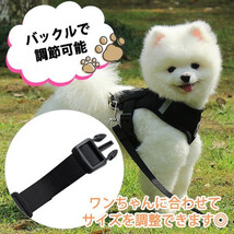 ハーネス ピンク 小型犬 リード 犬 メッシュ ネコ 夏 首輪_画像3