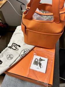 エルメス HERMES ハンドバッグ ピコタンロック pm シルバー金具 U刻印 付属品あり