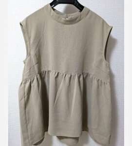  новый товар HK WORKS LONDON Hiroko Koshino задний лента French блуза безрукавка 