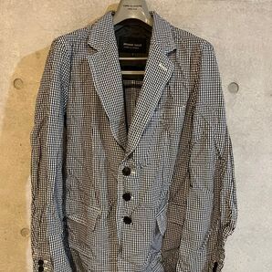 comme des garcons homme deux チェック柄縮絨ジャケット