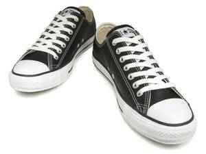  Converse leather all Star OX black black 8.5 -inch 27.0cm regular goods new goods unused sneakers 