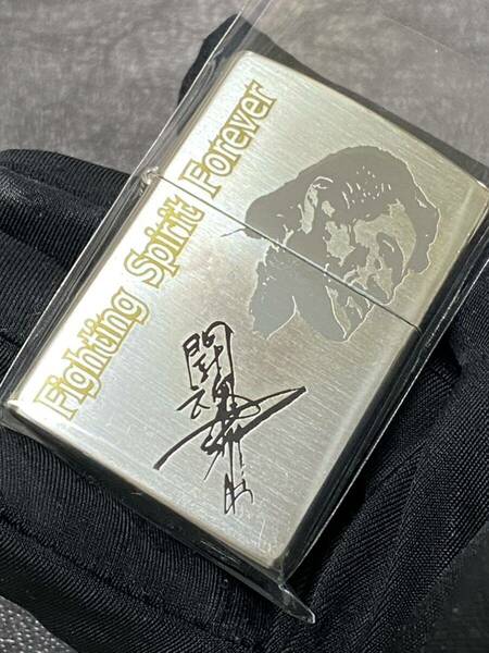 zippo アントニオ猪木 限定品 両面デザイン ヴィンテージ 1998年製 シリアルナンバー NO.0614 シルバーインナー 赤フェルト 1998年製 