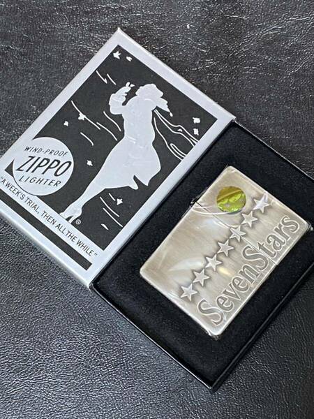 zippo セブンスター 燻しモデル 1935レプリカ 限定品 特殊加工 希少モデル 2007年製 Seven Stars 1935REPLICA ケース 保証書 当選通知書付