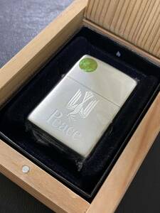 zippo ピース 限定品 両面刻印 2011年製 ④ Peace NIPPON JT シリアルナンバー PE-NO.02681 専用木箱 ケース 保証書 当選通知書付き